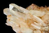 Tangerine Quartz Crystal Cluster - Madagascar #156937-2